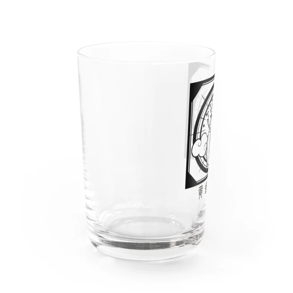 Ateの黄金蟲教ロゴ入り（黒） Water Glass :left