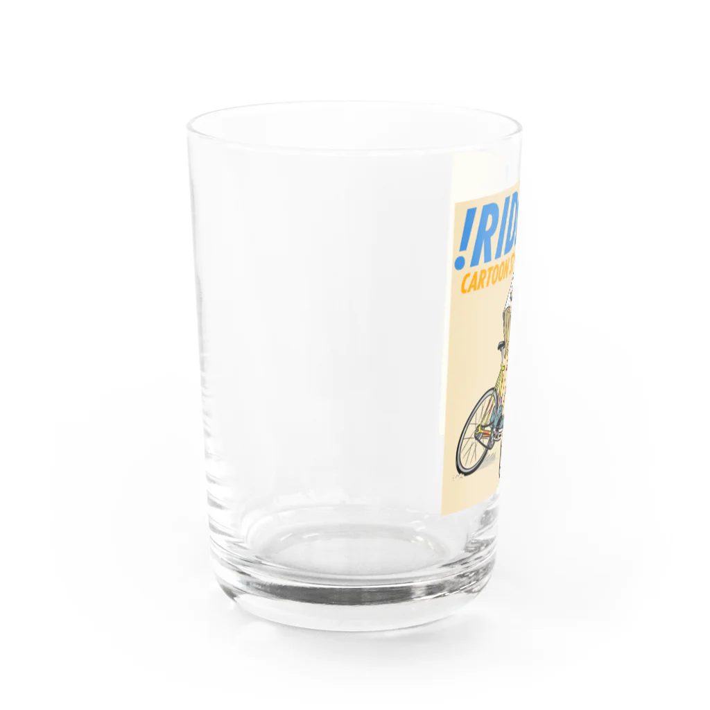 nidan-illustrationの!RIDE! (CARTOON STYLE) Water Glass :left