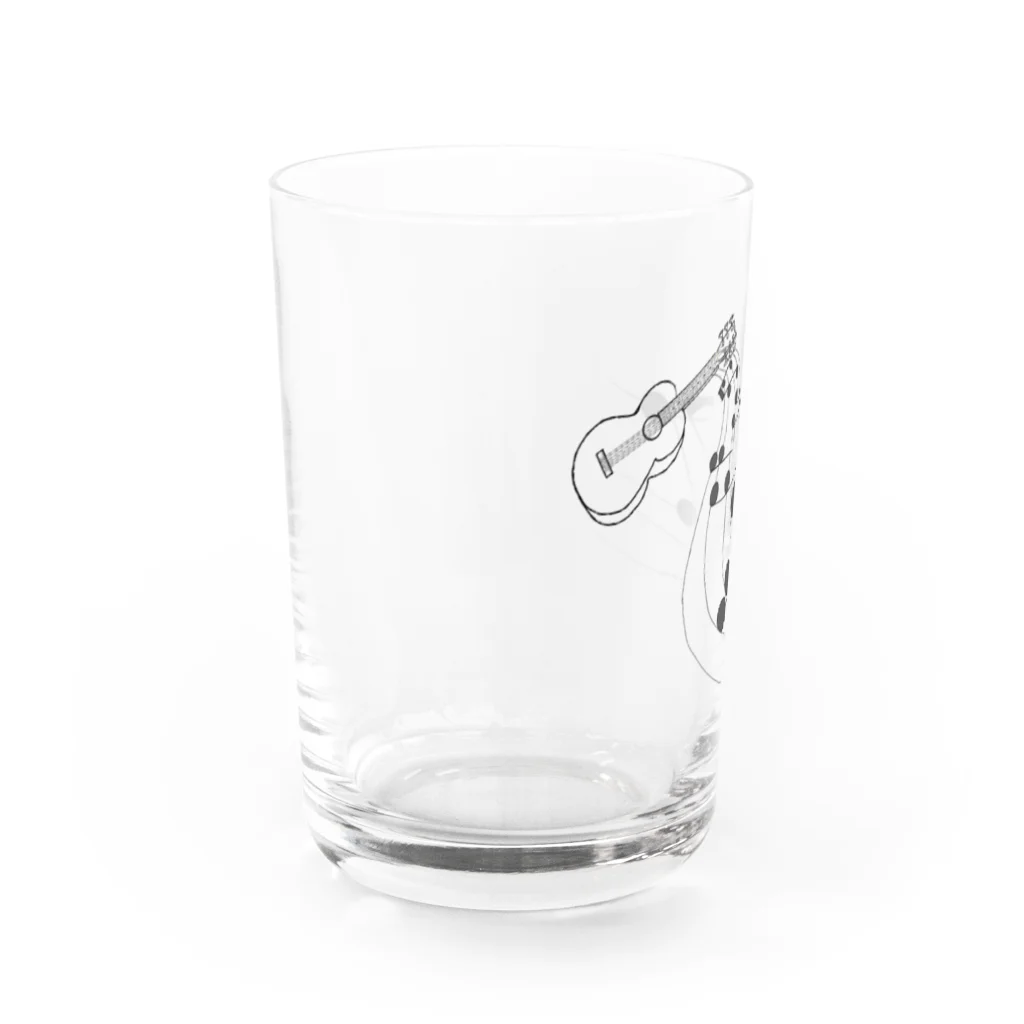 Lily bird（リリーバード）の奏でるギター 線画 Water Glass :left