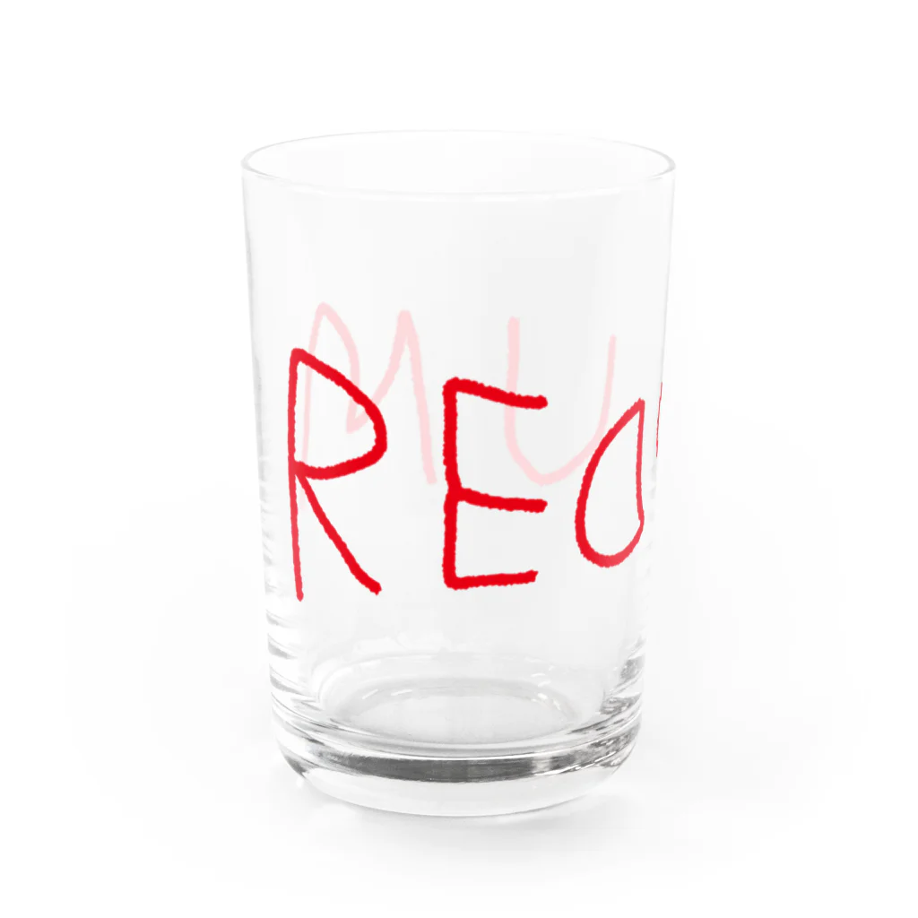 AliviostaのREDRUM レッドラム ロゴ Water Glass :left