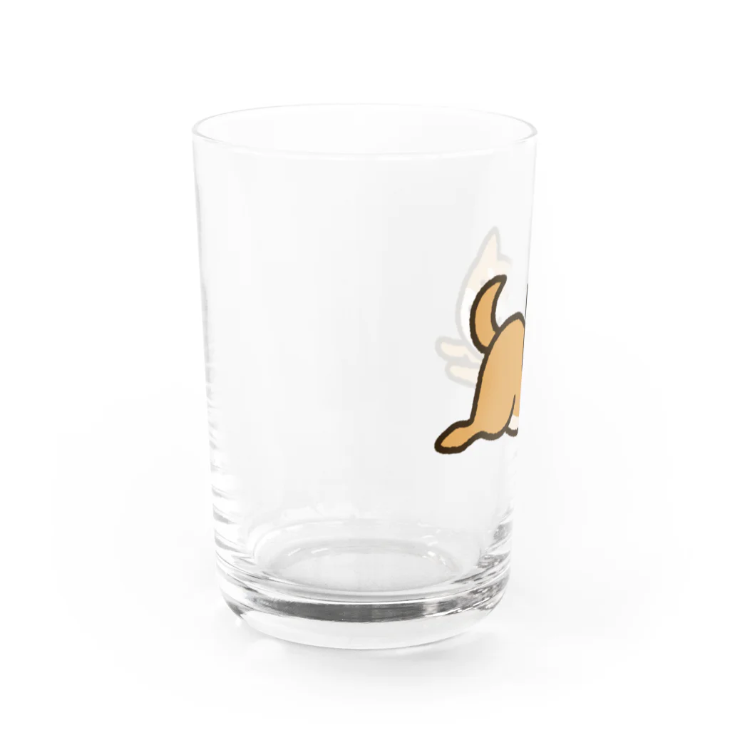 semioticaのいま行く柴犬（ワンポイント） Water Glass :left