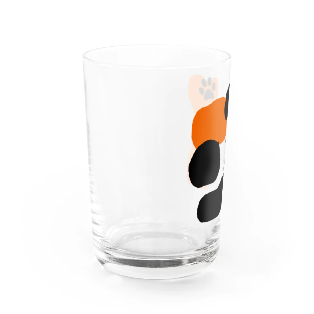 かわず屋のミケねこさん Water Glass :left