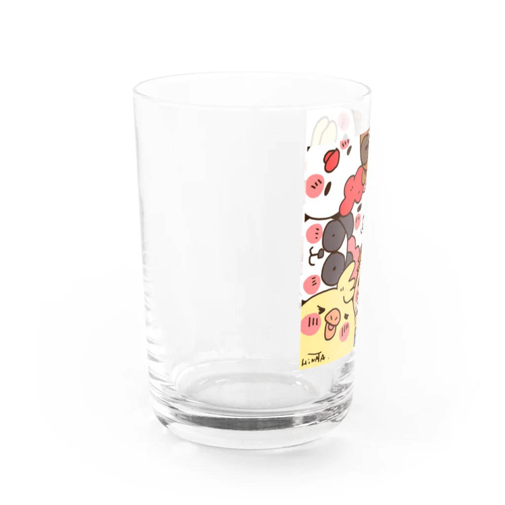HiNATAのひなたのアトリエ　ひなたとゆかいな仲間たちシリーズ Water Glass :left