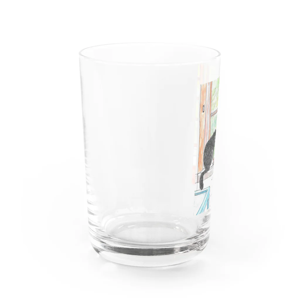 樽猫堂  安部円子の小樽の猫２ひき Water Glass :left