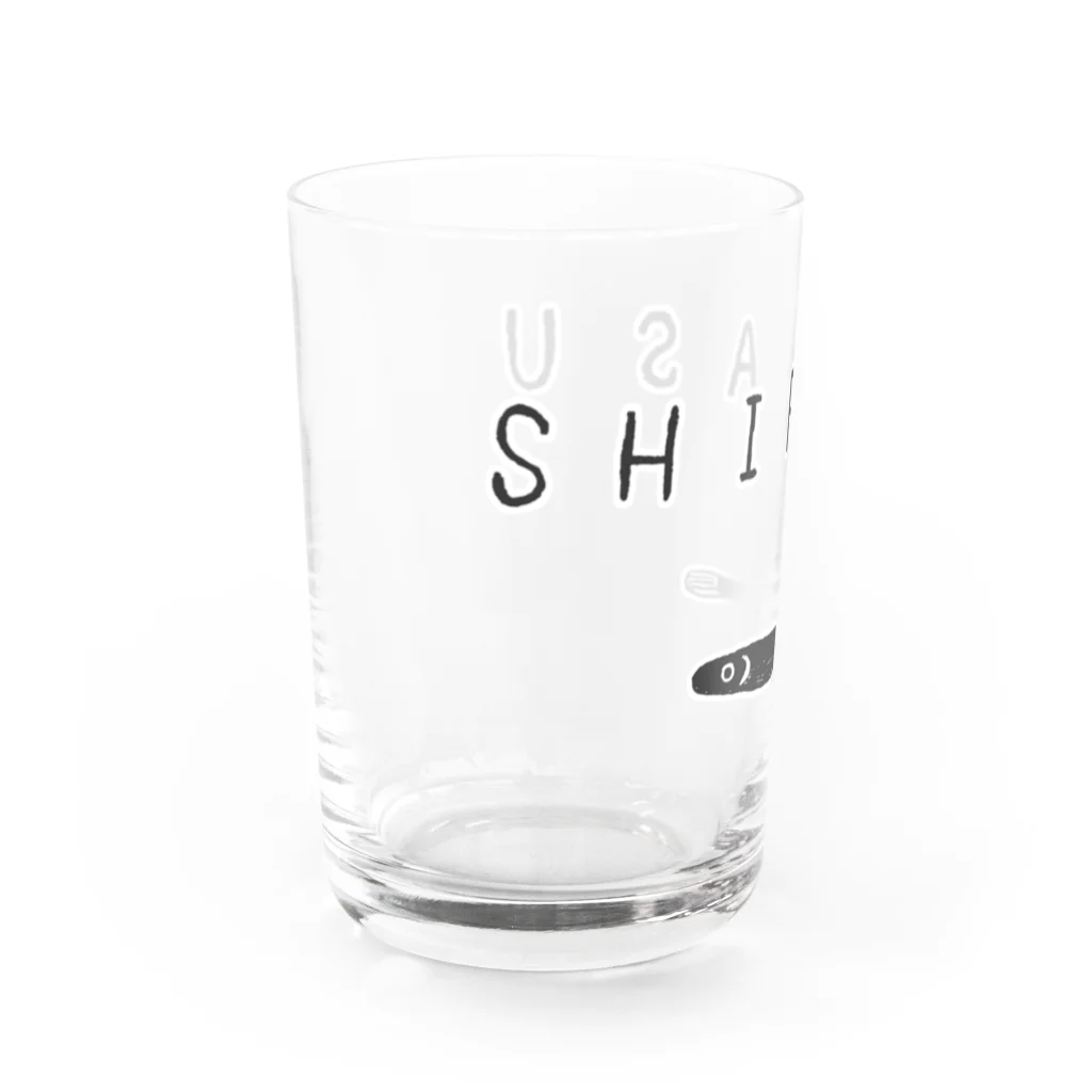 NIKORASU GOのグルメTシャツ「しらす」 Water Glass :left