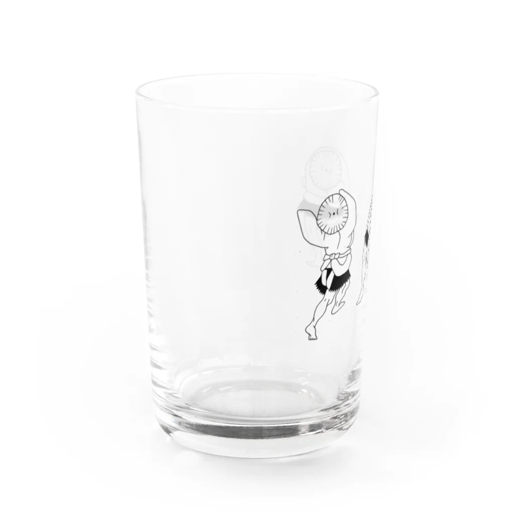 あのこの北斎　雀踊り Water Glass :left