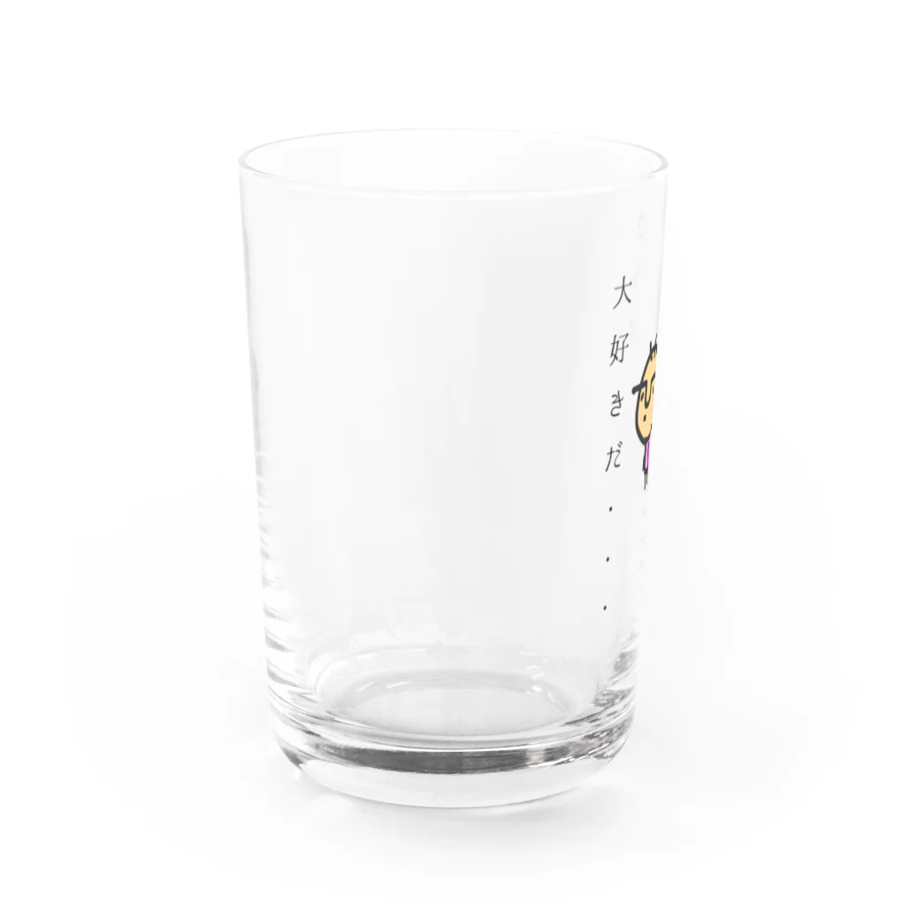 mamaruのサウナ大好きmamaruさんさん Water Glass :left