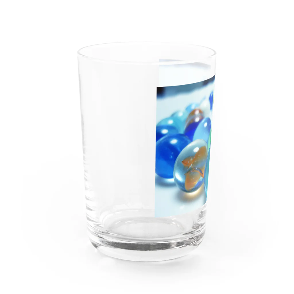 とまさんのビー玉 Water Glass :left