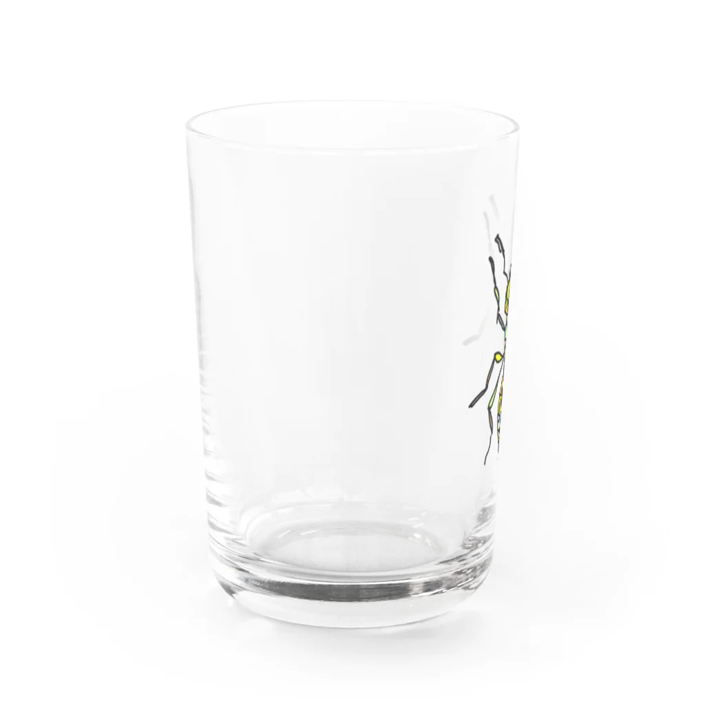 Full of vitality　(フル　オブ　バイタリティ)のant☆(あり)カラーバージョン　Full of vitality　(フル　オブ　バイタリティ) Water Glass :left