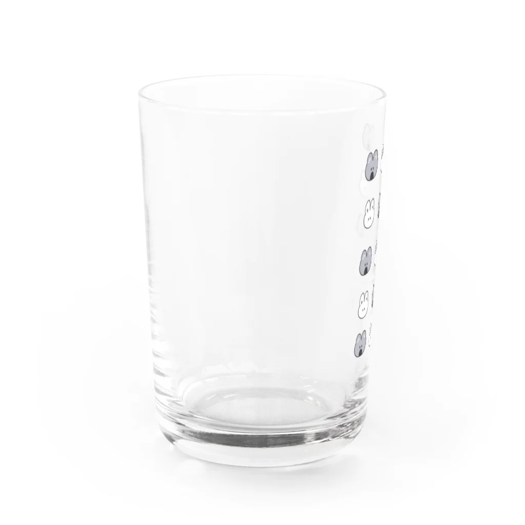 あめ屋のウサギとコアラ Water Glass :left