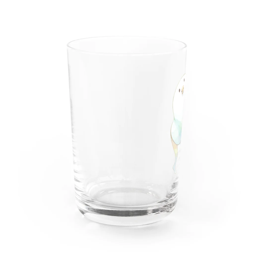 梅味の淡いとり Water Glass :left