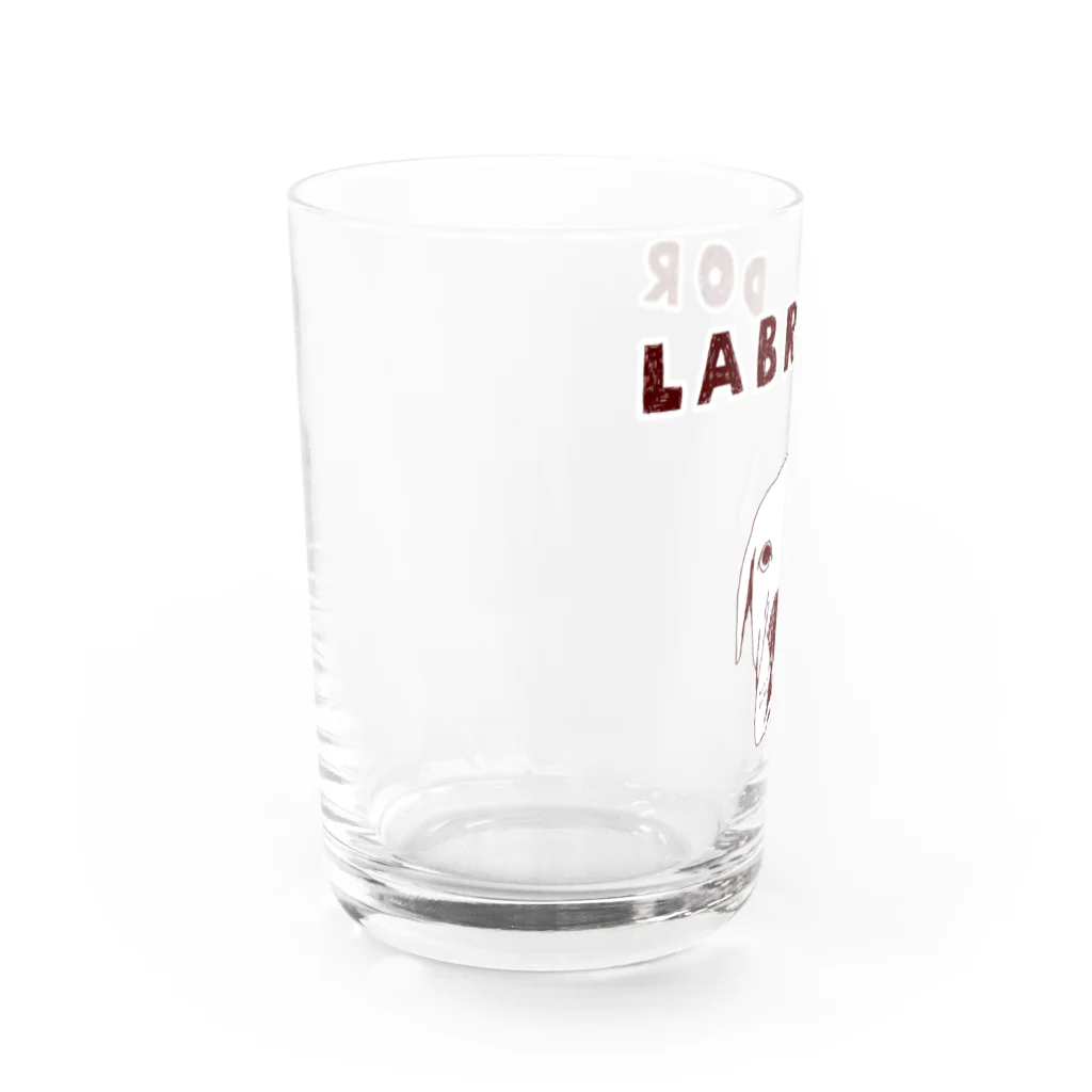 NIKORASU GOのラブラドールデザイン（Tシャツ・パーカー・グッズ・ETC） Water Glass :left