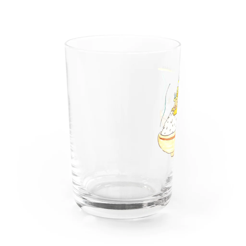 てのひらのてのかけごはん。 Water Glass :left