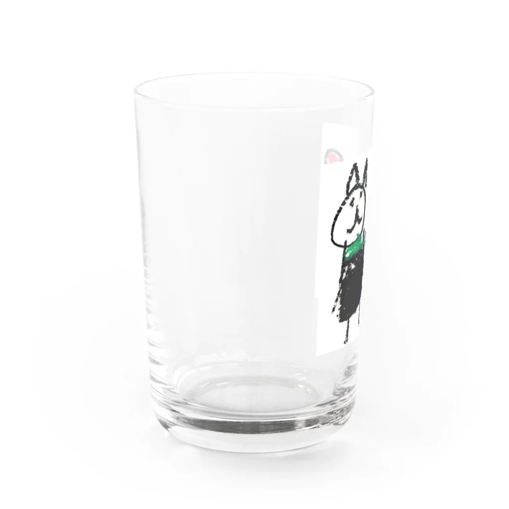 くろねこマフラーズ（Mufflers）の娘マフちゃん Water Glass :left