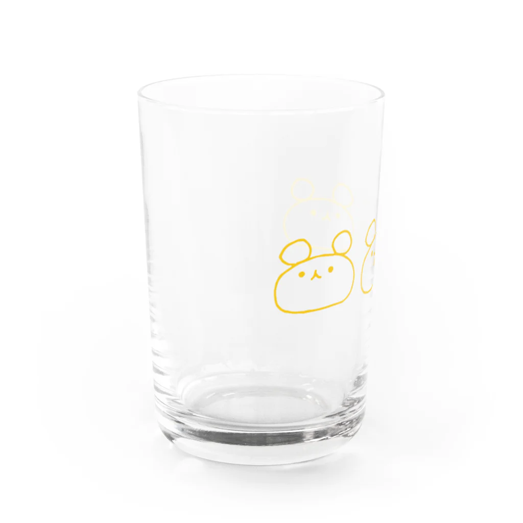 【ama*ama designstore　＜SUZURI店＞】のはらへりしろくまズ Water Glass :left