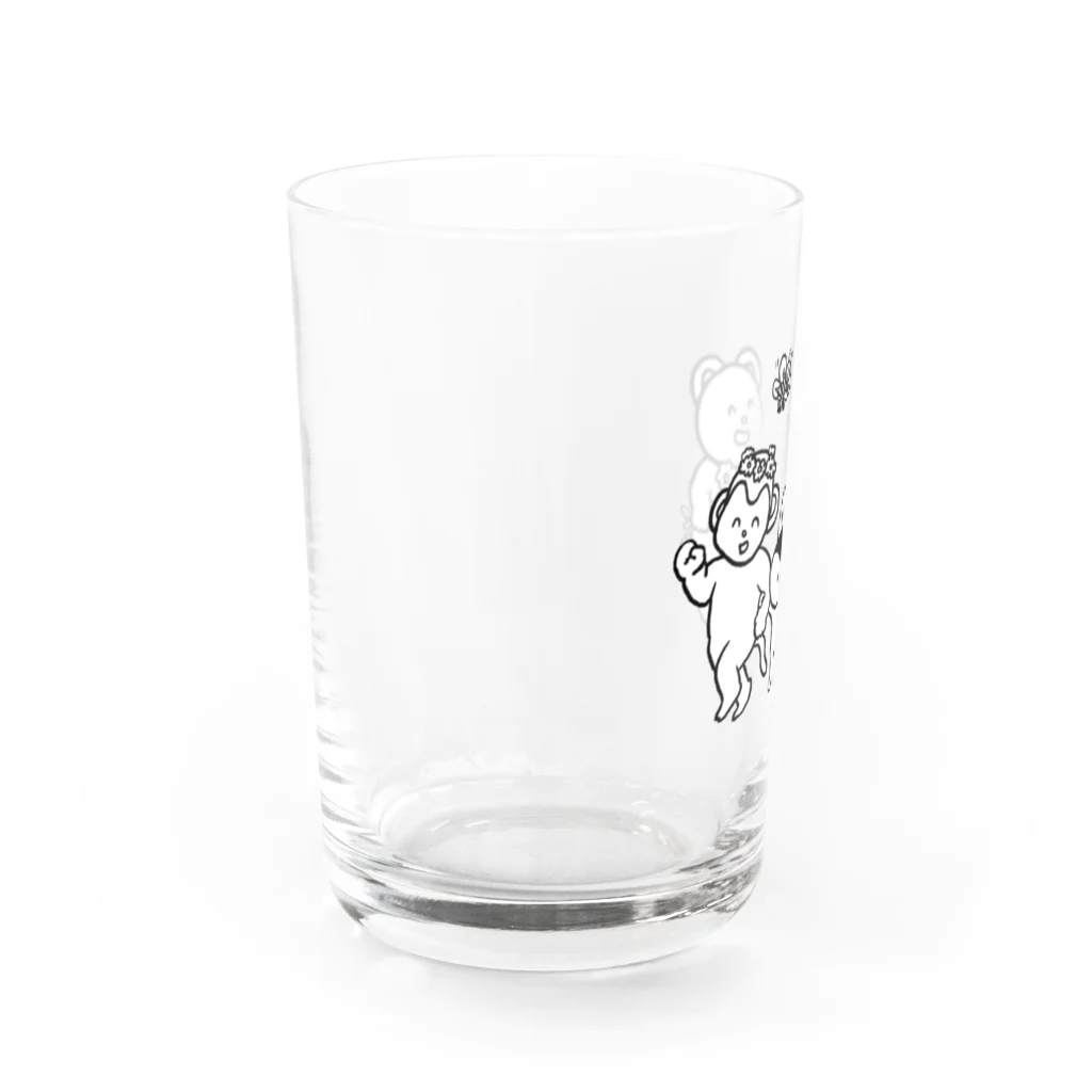 ドラキュラのうさぎのなかよし Water Glass :left