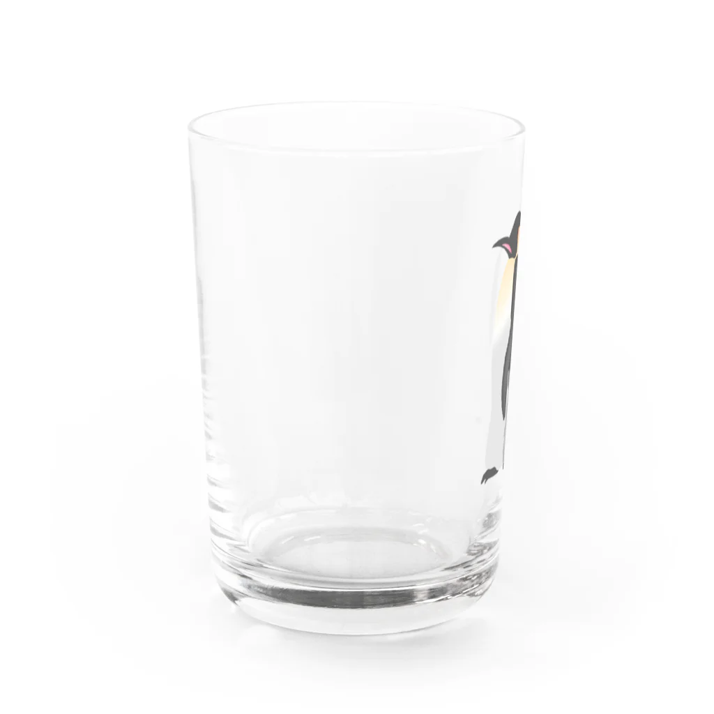 のらにゃすの皇帝ペンギン親子 Water Glass :left