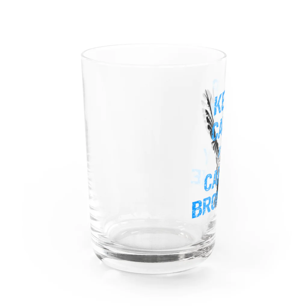 座敷ふくろうのKEEP CALM AND CARRY BROWNIE Water Glass :left