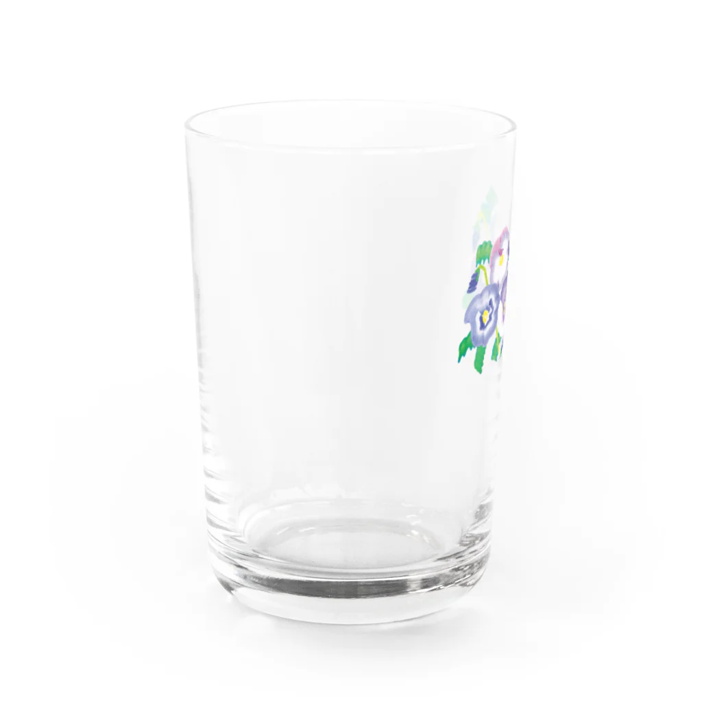 落合晴香のパンジー畑 Water Glass :left