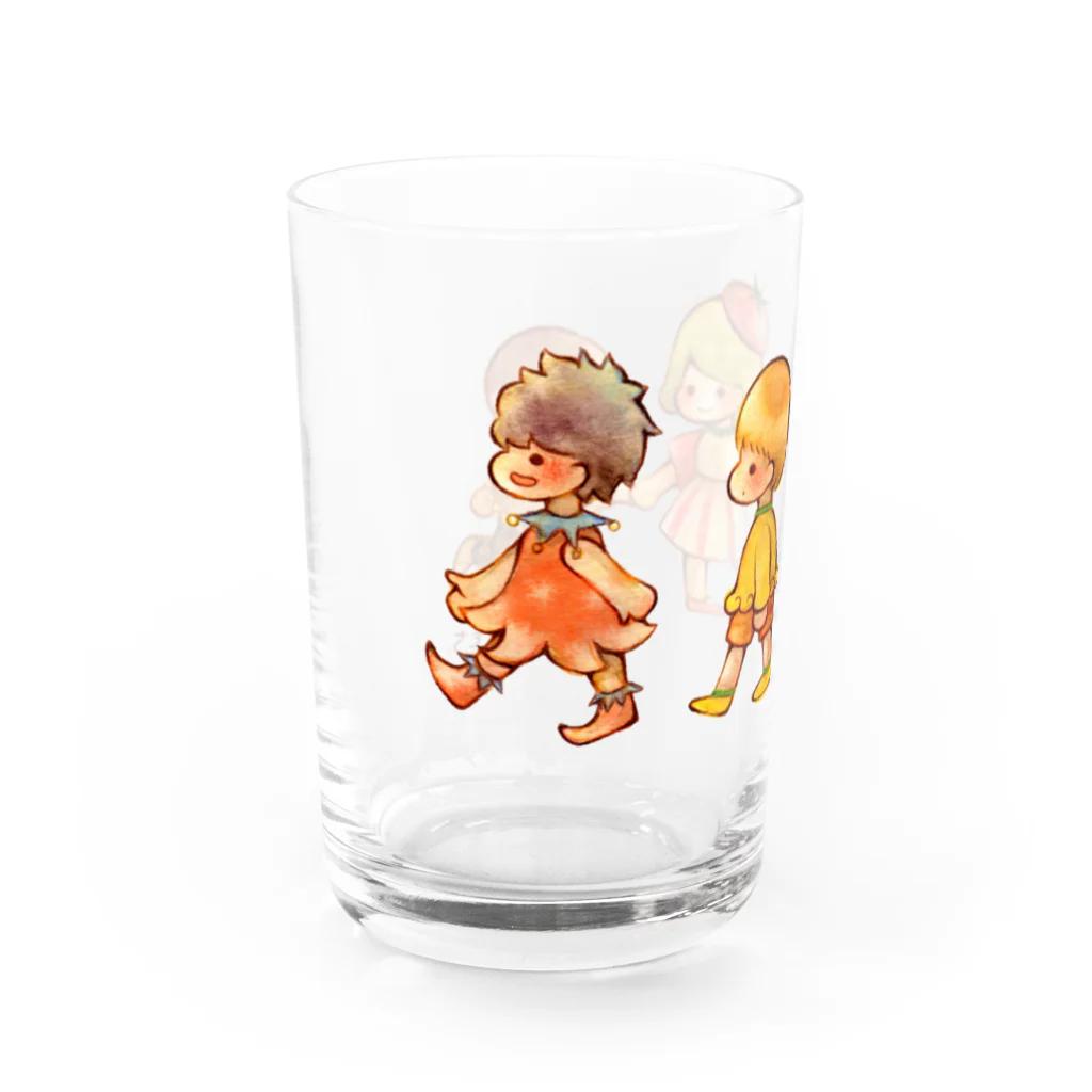 さくらもち屋SUZURI店のお弁当のきょうだい Water Glass :left