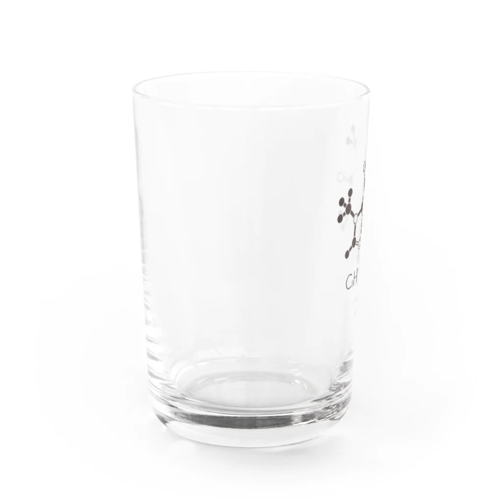 st_drop_laboratoryのカフェインの化学構造式 Water Glass :left