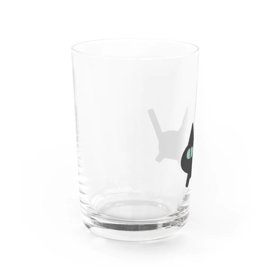 ぷっちのくろねこレグのおさんぽ Water Glass :left