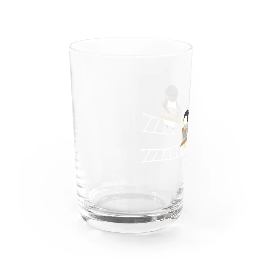 しろくま&ペンギン通信のペンギン列車 Water Glass :left