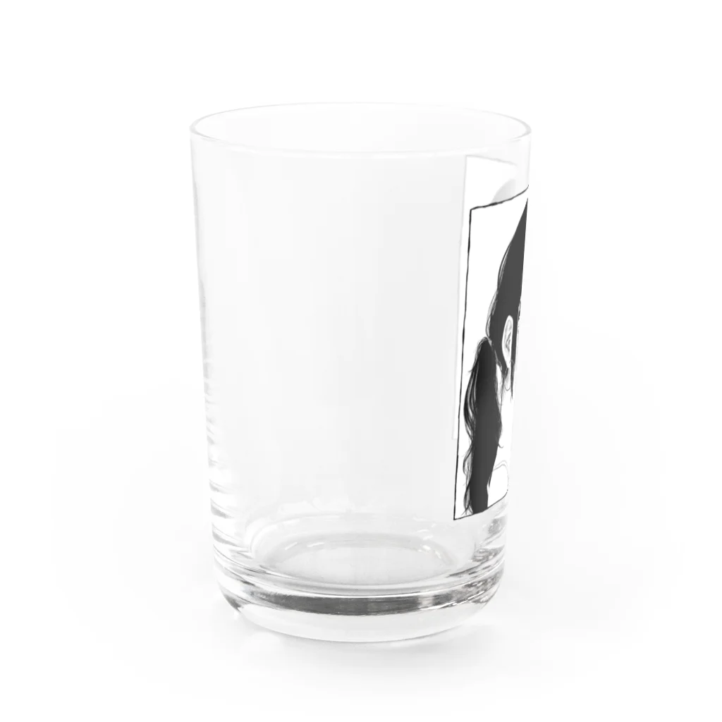 にくまん子のdounidemo Girl Water Glass :left