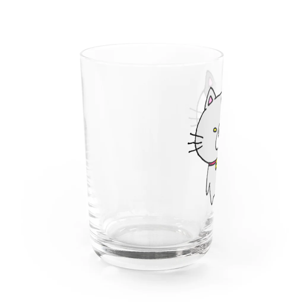 しょうゆごはんのつり目にゃんこのにぼし Water Glass :left