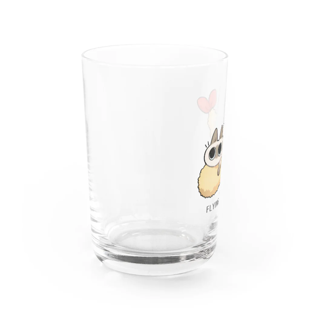 のべ子のフライングえび天 Water Glass :left