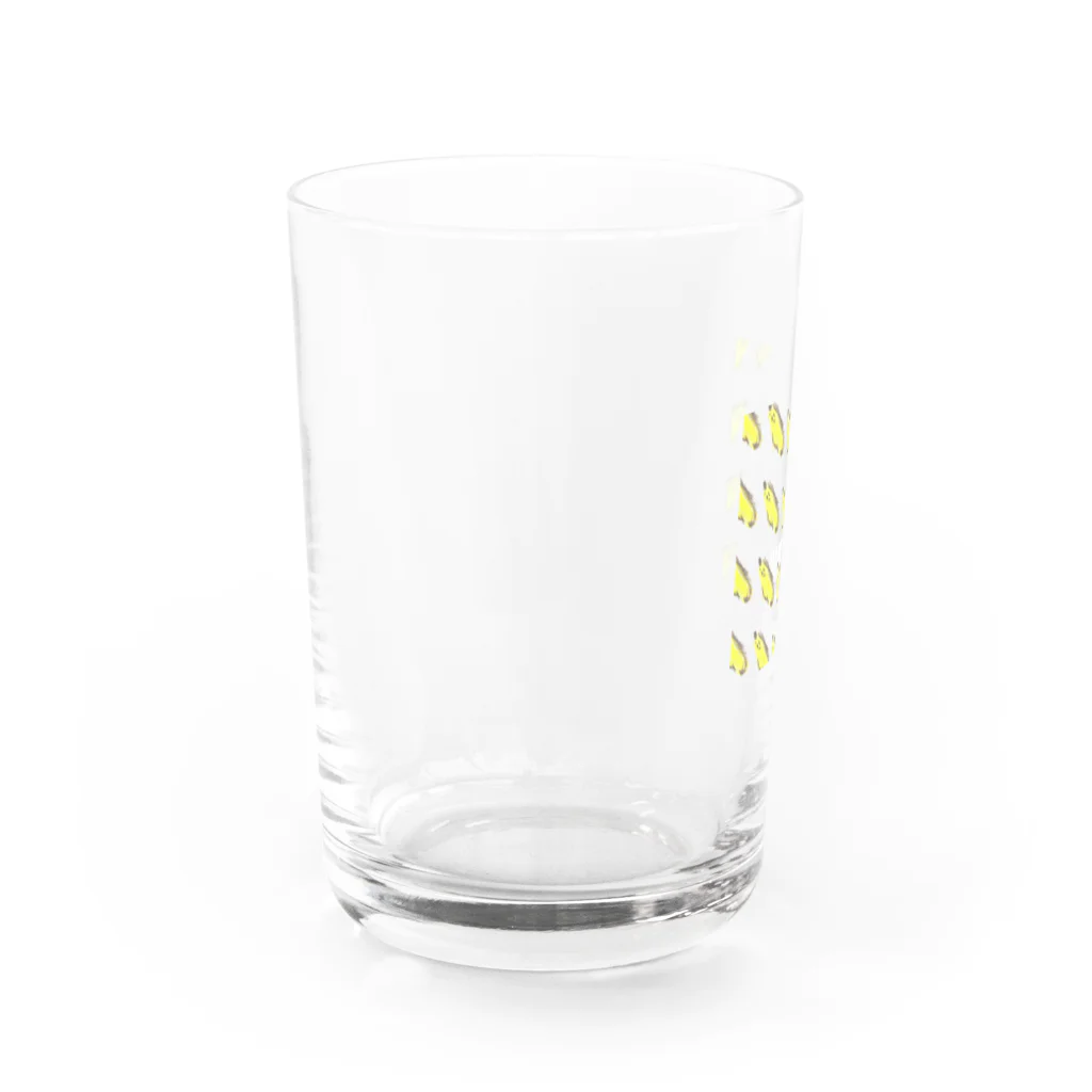 みはやさんのはーちゃんのばなな（D・ロゴWH） Water Glass :left