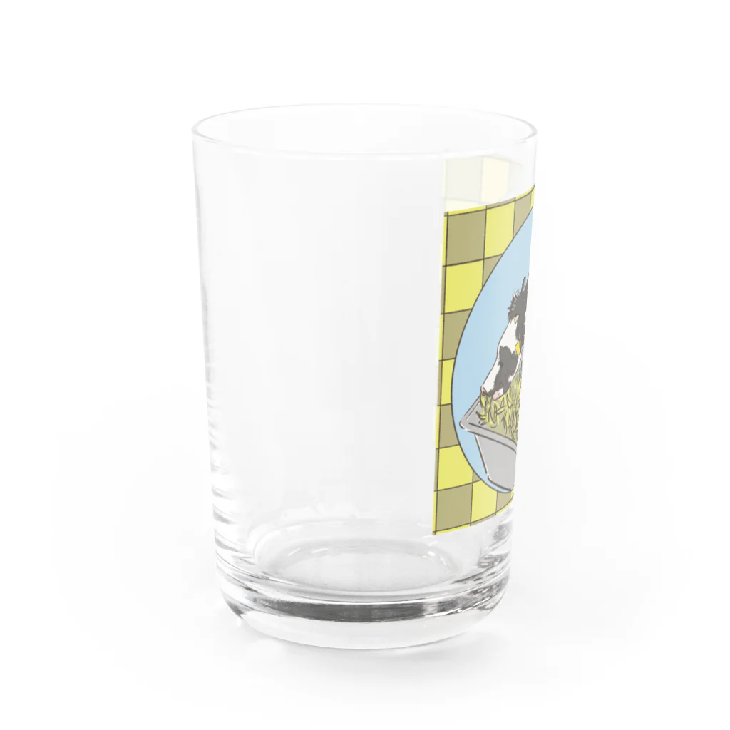 moumouの牛(ホルスタイン)の日常 Water Glass :left