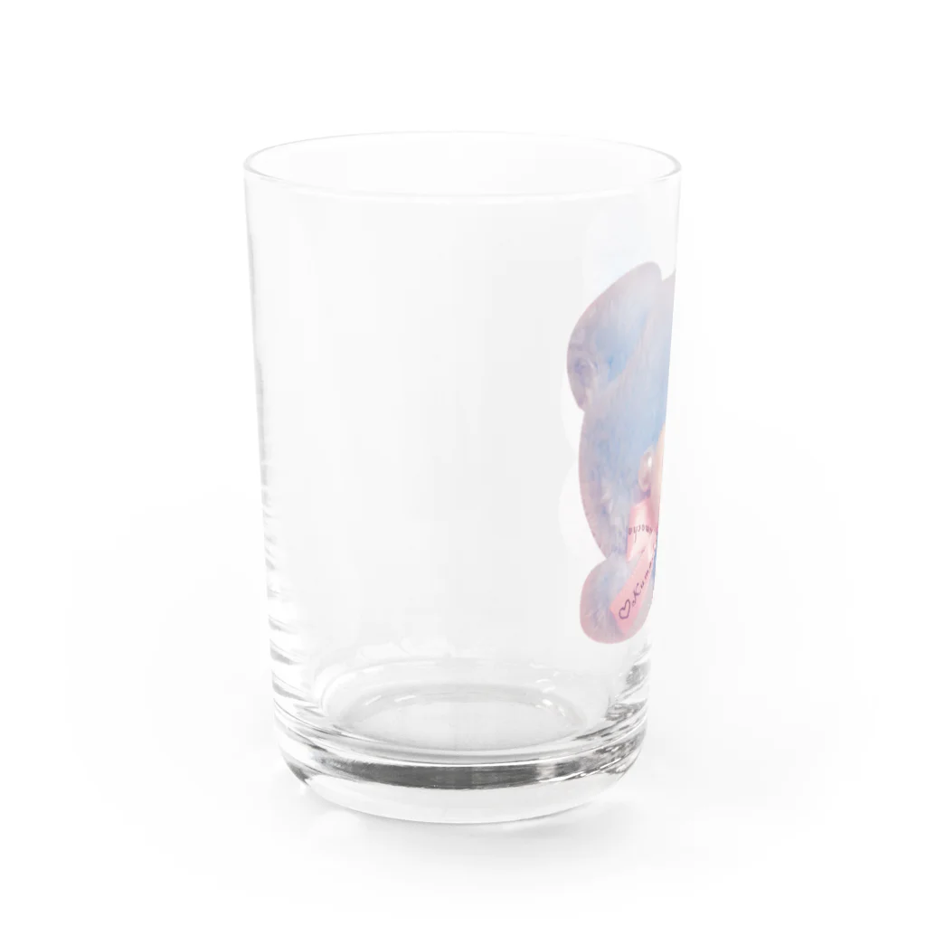 あきのりのあおいくまちゃん Water Glass :left