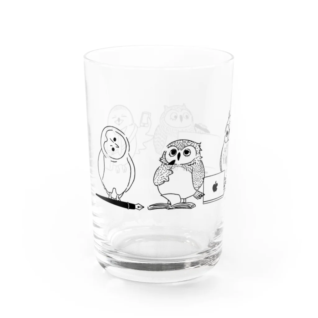 デザインオフィスOWLSのキラキラOWLSグラス Water Glass :left