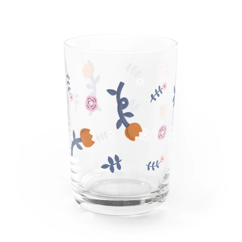 今野志保 ・ Shiho Konnoのお花パターン1 Water Glass :left