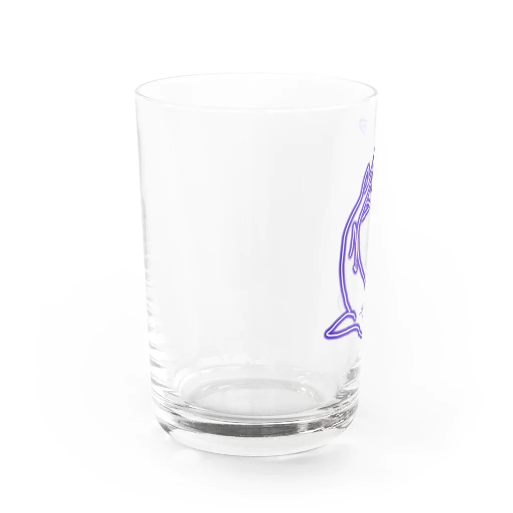 blueHawaiiのネオンカラーヨロイザメ Water Glass :left