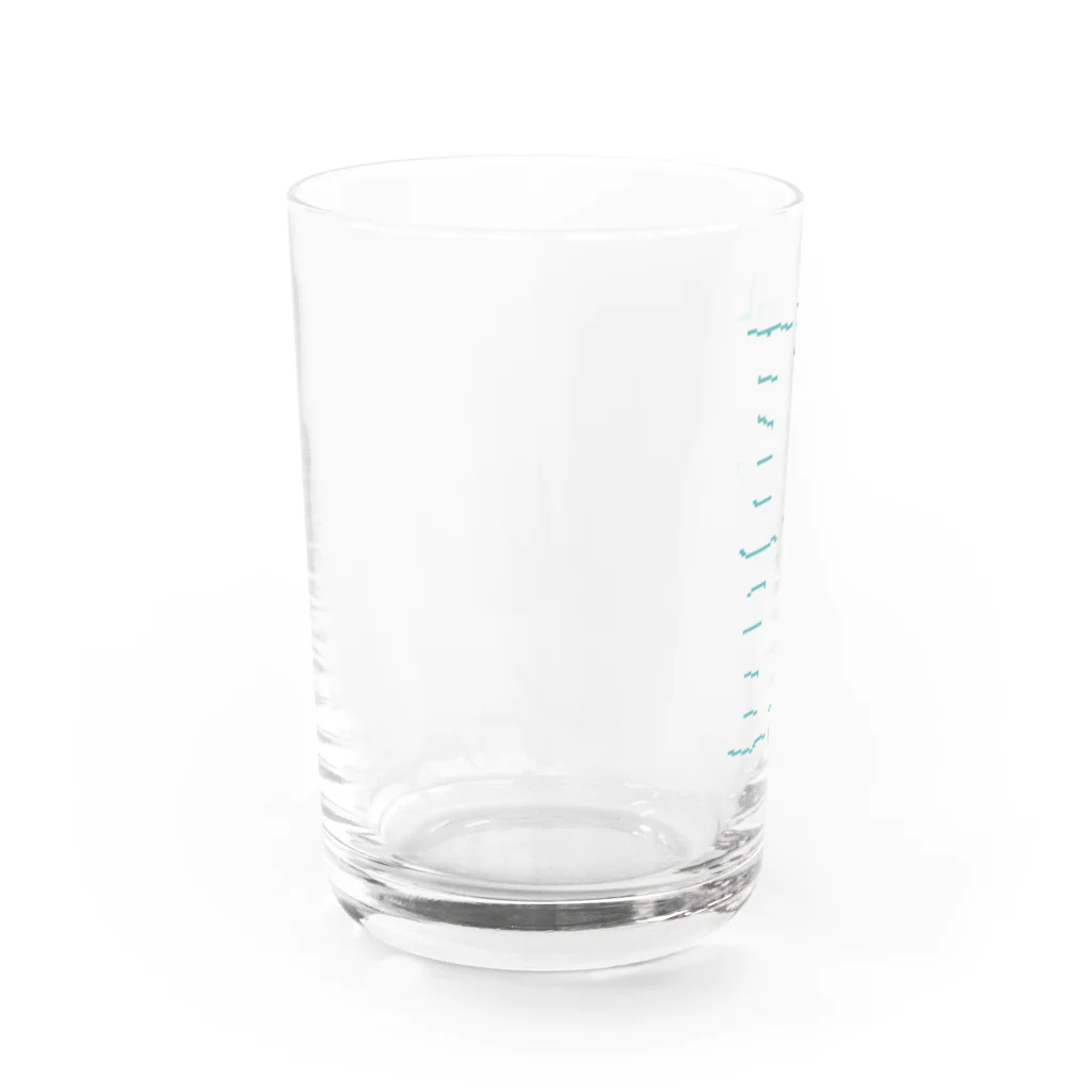 ずぅんのもりもり目盛り Water Glass :left