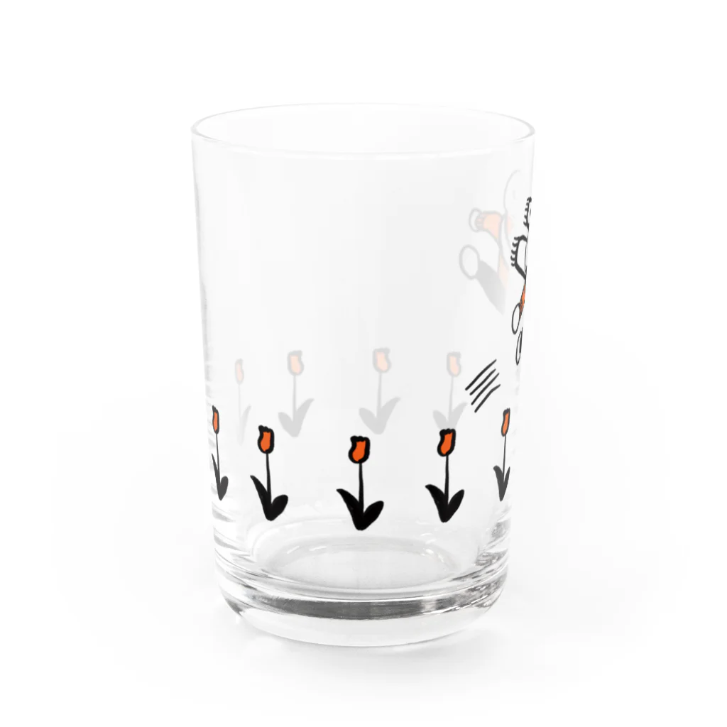  ぽにぽに通信ショップのチューリップ Water Glass :left