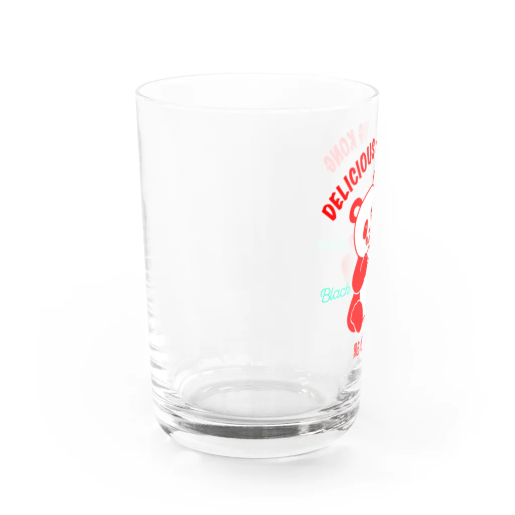 nakkiの点心ぱんだ 赤 Water Glass :left