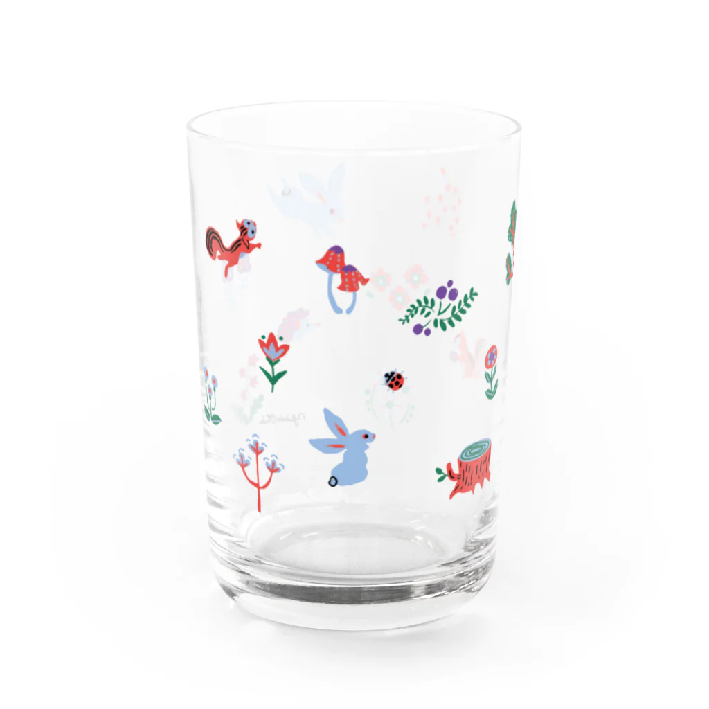 イラストレーター おおでゆかこのForest Water Glass :left