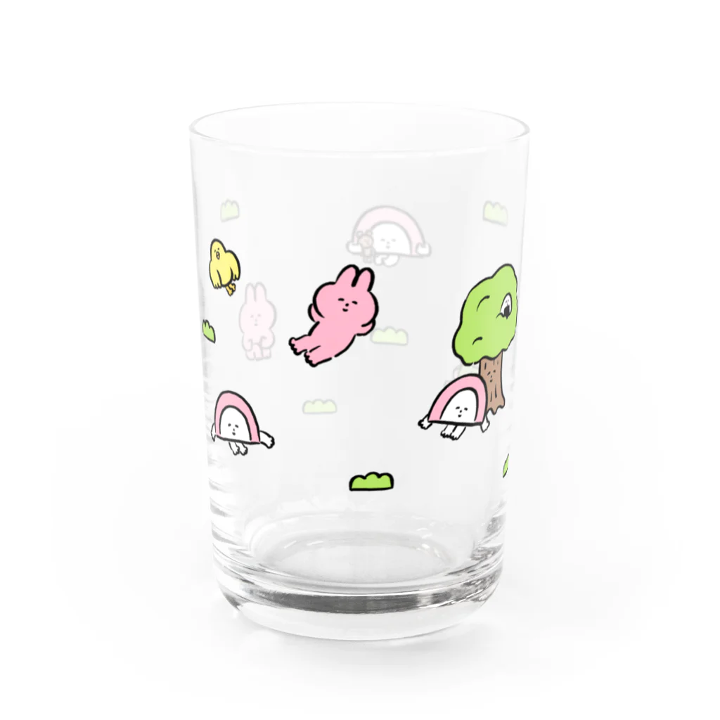 おかだひろみ の へんてこランドSHOPののんびりタイム Water Glass :left