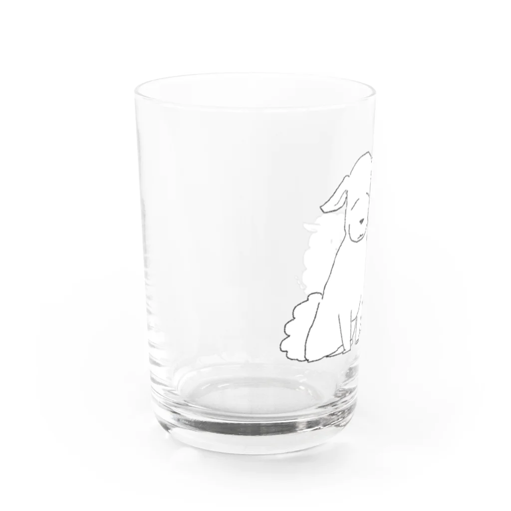 娯楽家の犬さん&犬ちゃん Water Glass :left