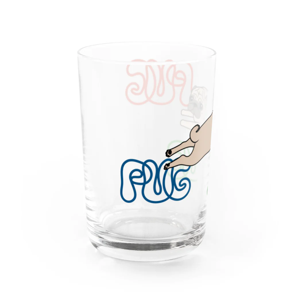 パグ PUG ぱぐ  OHMAI GALLERYのPUG-パグ-ぱぐ　グラス Water Glass :left