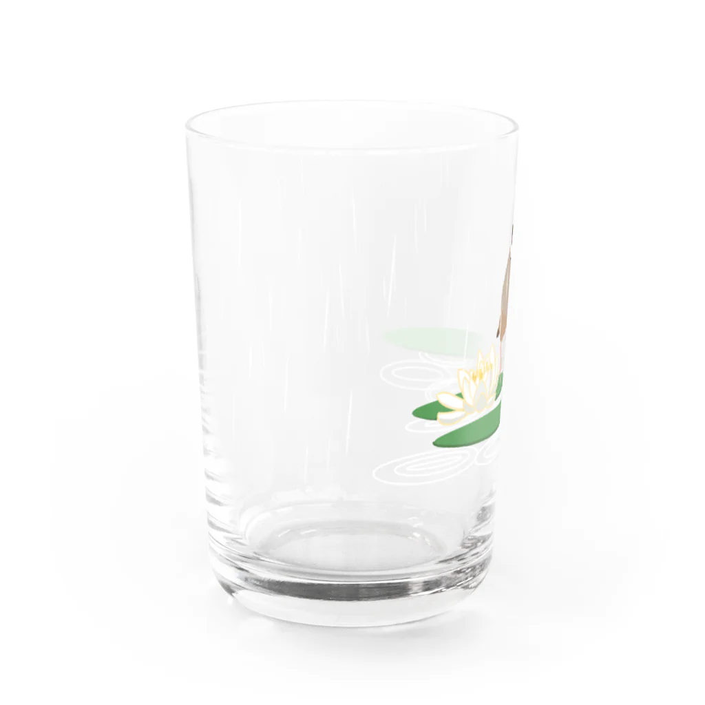 たかはらのケロケロ文鳥 Water Glass :left