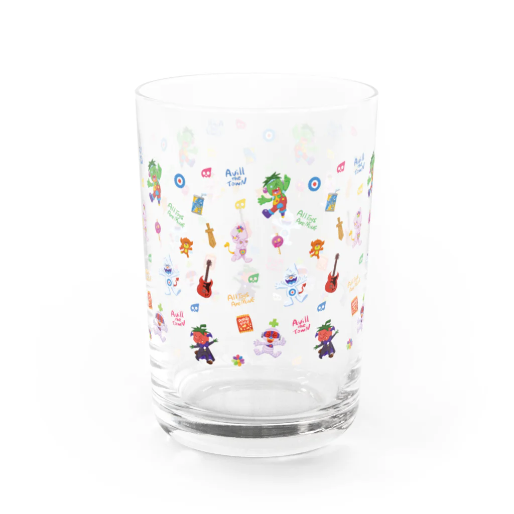 SimbaStudio ShopのAvill Pattern Glass Water Glass :left