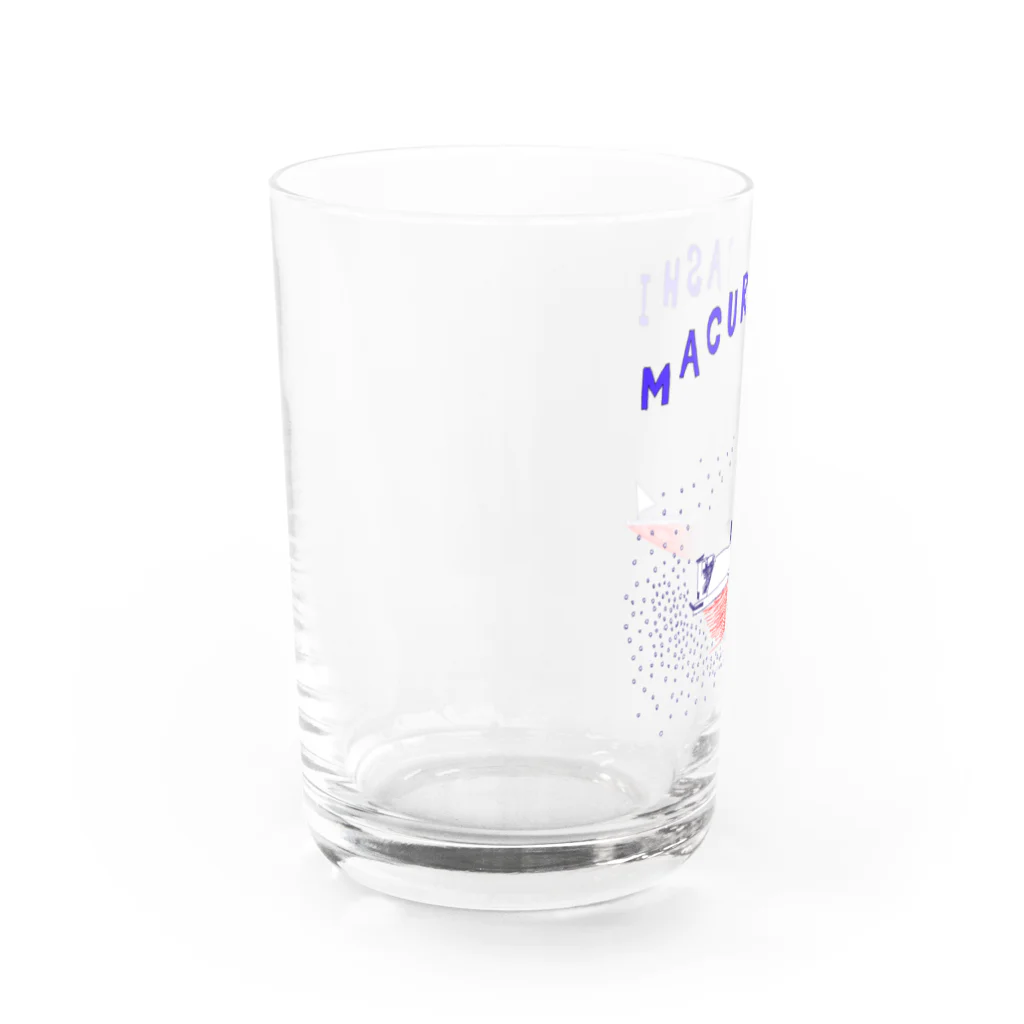 NIKORASU GOのボートレースデザイン「まくり差し」（Tシャツ・パーカー・グッズ・ETC） Water Glass :left