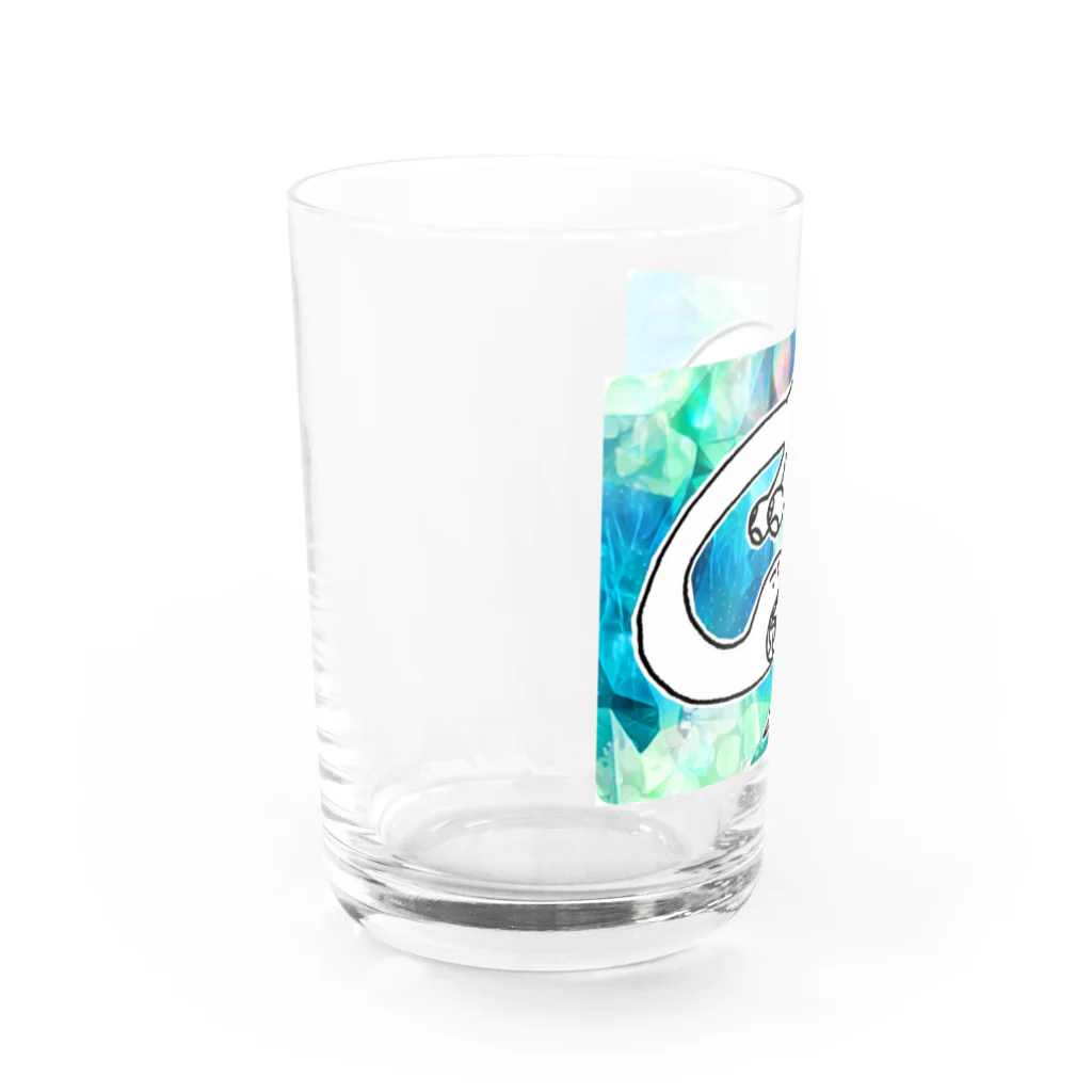 みおげのダイナそーグラス //宇宙旅行すーぱーざうるすちゃん Water Glass :left