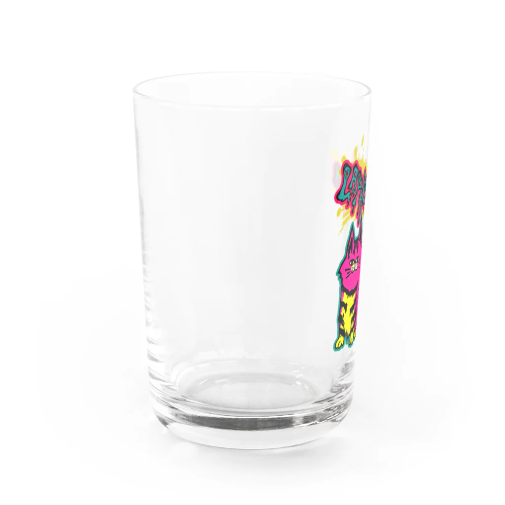 ねこのLAPHCONESSのサイケデリックなラフ子ネス Water Glass :left