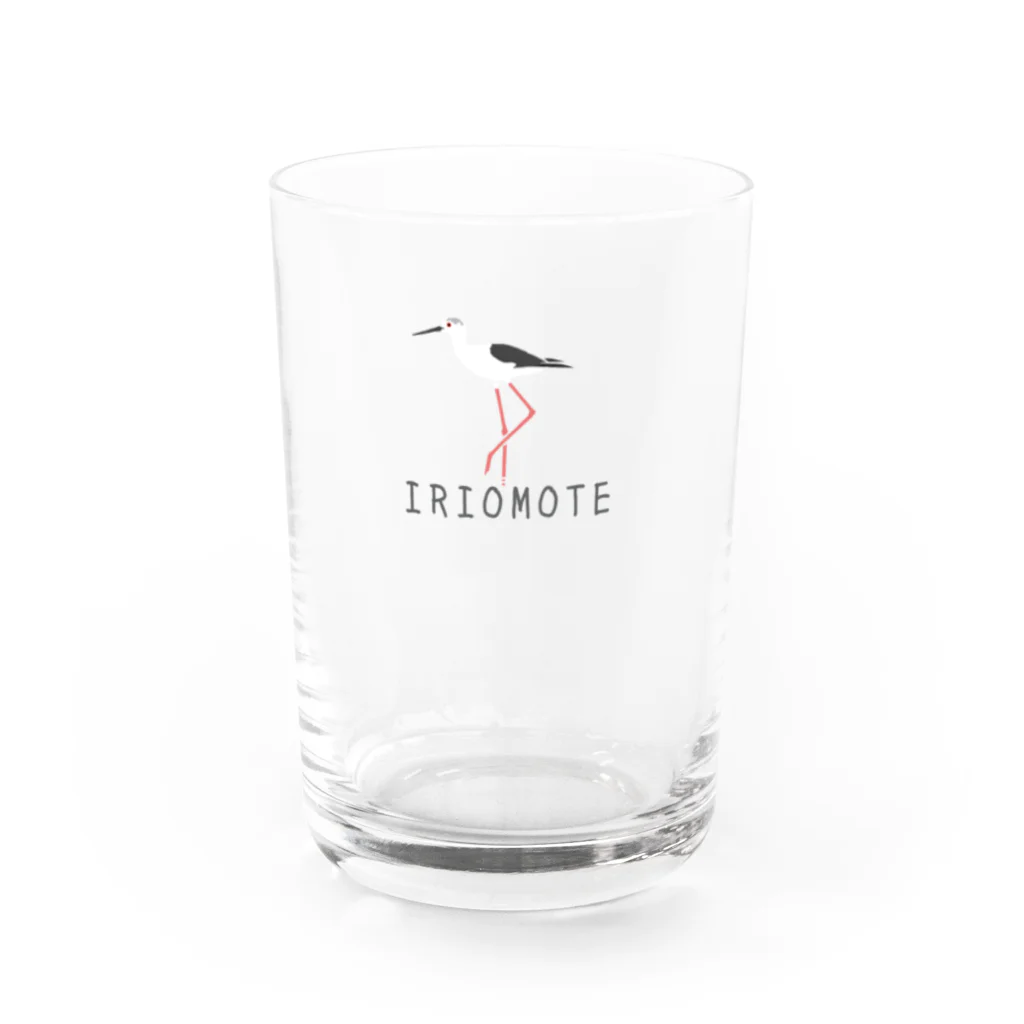 しまのなかまfromIRIOMOTEのIRIOMOTE セイタカシギ Water Glass :left