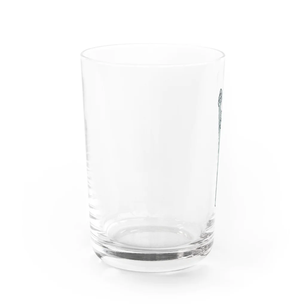 画伯 しゅ〜くり〜むらのNEKOGATU Water Glass :left